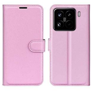 For Xiaomi 15 Pro Litchi Texture Horizontal Flip Leather Phone Case with Holder(Pink)