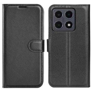 For Xiaomi 15T Litchi Texture Horizontal Flip Leather Phone Case with Holder(Black)
