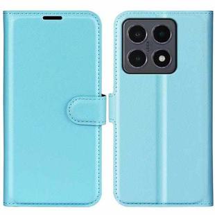 For Xiaomi 15T Litchi Texture Horizontal Flip Leather Phone Case with Holder(Blue)