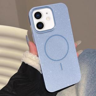 For iPhone 11 Glitter MagSafe Thin Circle TPU Phone Case(Blue)