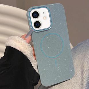 For iPhone 11 Glitter MagSafe Thin Circle TPU Phone Case(Green)