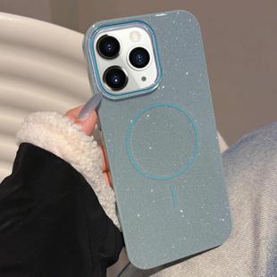 For iPhone 11 Pro Max Glitter MagSafe Thin Circle TPU Phone Case(Green)
