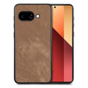 For Google Pixel 9a Vintage Leather PC Back Cover Phone Case(Brown)
