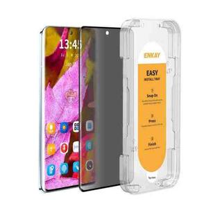 For vivo X90 Pro+ ENKAY Hat-Prince Easy Install Heat Bending Privacy Screen Tempered Glass Film