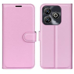 For ZTE Blade A75 Litchi Texture Horizontal Flip Leather Phone Case with Holder(Pink)