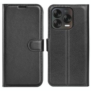 For ZTE Blade V70 Vita Litchi Texture Horizontal Flip Leather Phone Case with Holder(Black)