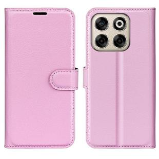 For ZTE Blade V70 Litchi Texture Horizontal Flip Leather Phone Case with Holder(Pink)