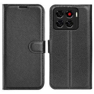 For ZTE Blade A56 Litchi Texture Horizontal Flip Leather Phone Case with Holder(Black)