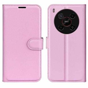 For ZTE Blade V70 Max Litchi Texture Horizontal Flip Leather Phone Case with Holder(Pink)