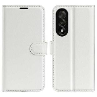 For OnePlus Nord 5 / Ace 5 Ultra Litchi Texture Horizontal Flip Leather Phone Case with Holder(White)