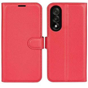 For OnePlus Nord 5 / Ace 5 Ultra Litchi Texture Horizontal Flip Leather Phone Case with Holder(Red)
