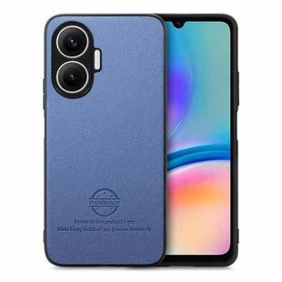 For Redmi Turbo 4 Pro Twill Fabric Leather Skin Back Phone Case(Blue)