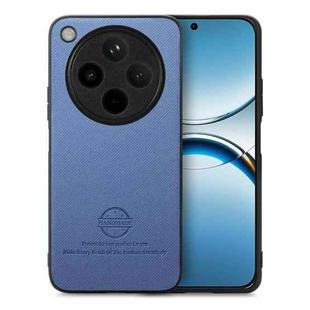 For OPPO Find X8 Pro Twill Fabric Leather Skin Back Phone Case(Blue)