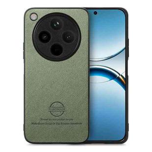 For OPPO Find X8 Pro Twill Fabric Leather Skin Back Phone Case(Green)