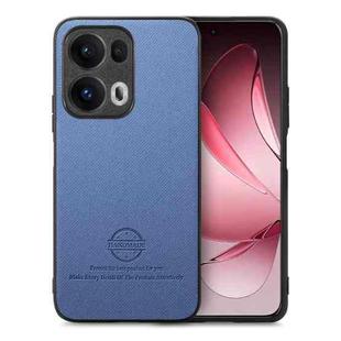 For OPPO Reno13  Global Twill Fabric Leather Skin Back Phone Case(Blue)