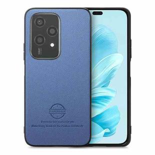 For Honor 200 Lite Global Twill Fabric Leather Skin Back Phone Case(Blue)