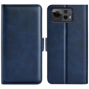 For Asus Zenfone 12 Ultra Dual-side Magnetic Buckle Horizontal Flip Leather Phone Case(Dark Blue)