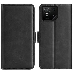 For Asus ROG Phone 9 / 9 Pro Dual-side Magnetic Buckle Horizontal Flip Leather Phone Case(Black)