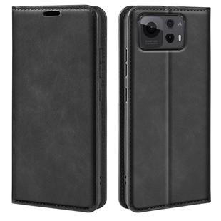 For Asus Zenfone 12 Ultra Retro-skin Magnetic Suction Leather Phone Case(Black)