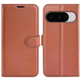 For Google Pixel 10 / 10 Pro Litchi Texture Horizontal Flip Leather Phone Case with Holder(Brown)