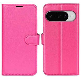 For Google Pixel 10 / 10 Pro Litchi Texture Horizontal Flip Leather Phone Case with Holder(Rose Red)