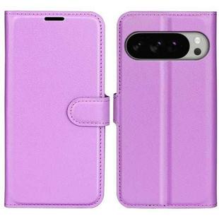 For Google Pixel 10 Pro XL Litchi Texture Horizontal Flip Leather Phone Case with Holder(Purple)