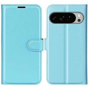 For Google Pixel 10 Pro XL Litchi Texture Horizontal Flip Leather Phone Case with Holder(Blue)