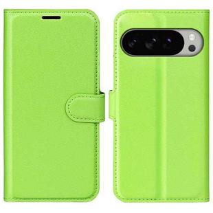 For Google Pixel 10 Pro XL Litchi Texture Horizontal Flip Leather Phone Case with Holder(Green)