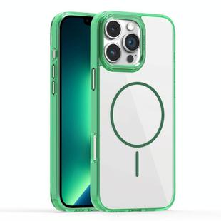 For iPhone 13 Pro Max Star Shield Thin Circle MagSafe Phone Case(Green)