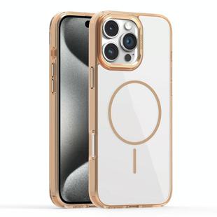For iPhone 15 Pro Max Star Shield Thin Circle MagSafe Phone Case(Desert Gold)
