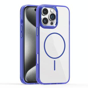 For iPhone 15 Pro Max Star Shield Thin Circle MagSafe Phone Case(Blue)