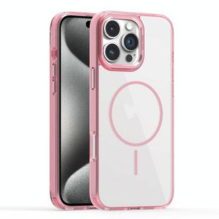 For iPhone 15 Pro Max Star Shield Thin Circle MagSafe Phone Case(Pink)