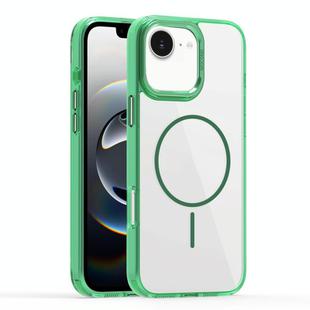 For iPhone 16e Star Shield Thin Circle MagSafe Phone Case(Green)