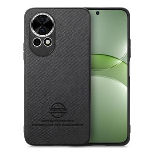 For Huawei nova 13 Twill Fabric Leather Skin Back Phone Case(Black)