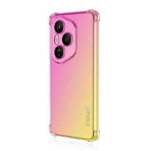 For Honor 400 Pro Global 160.8mm ENKAY Hat-Prince Gradient Airbag TPU Phone Case(Pink Gold)