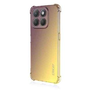 For Honor X6c 4G Global ENKAY Hat-Prince Gradient Airbag TPU Phone Case(Purple Gold)