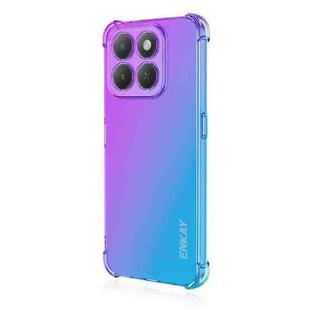 For Honor X6c 4G Global ENKAY Hat-Prince Gradient Airbag TPU Phone Case(Purple Blue)