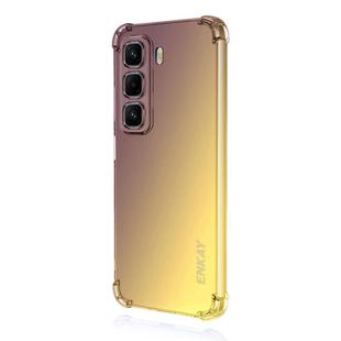 For Infinix Hot 50 Pro ENKAY Hat-Prince Gradient Airbag TPU Phone Case(Purple Gold)