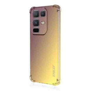 For Infinix Note 50 4G / Note 50 Pro 4G ENKAY Hat-Prince Gradient Airbag TPU Phone Case(Purple Gold)