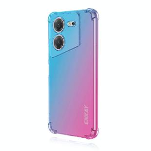 For Tecno Pova 5 4G ENKAY Hat-Prince Gradient Airbag TPU Phone Case(Blue Pink)