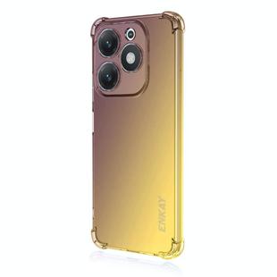 For Tecno Spark 20 / Spark Go 2024 ENKAY Hat-Prince Gradient Airbag TPU Phone Case(Purple Gold)
