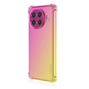 For Tecno Spark 20 Pro+ 4G ENKAY Hat-Prince Gradient Airbag TPU Phone Case(Pink Gold)