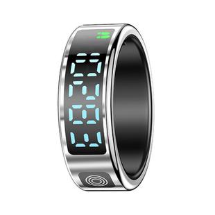 SR08 SIZE 8 Smart Ring, Support Hand Gestures Control / Health Monitoring / Multiple Sports Modes(Silver)