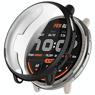For Amazfit Active 2 A2437 Electroplated TPU Full Coverage Watch Protective Case(Black)