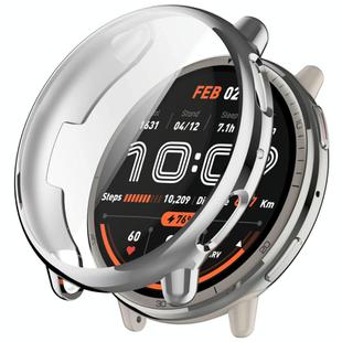 For Amazfit Active 2 A2437 Electroplated TPU Full Coverage Watch Protective Case(Silver)