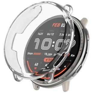 For Amazfit Active 2 A2437 Electroplated TPU Full Coverage Watch Protective Case(Transparent Color)
