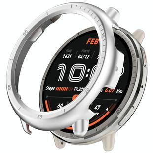 For Amazfit Active 2 A2437 Half Coverage PC Hollow Watch Protective Case(Silver)