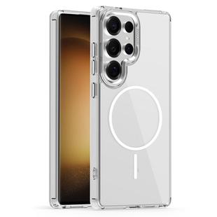 For Samsung Galaxy S23 Ultra 5G Star Shield Thin Circle MagSafe Phone Case(White)