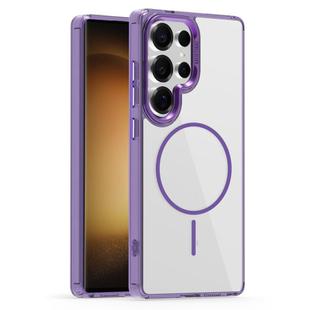 For Samsung Galaxy S23 Ultra 5G Star Shield Thin Circle MagSafe Phone Case(Purple)