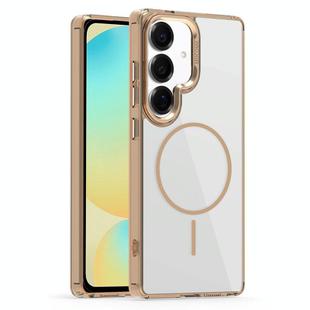 For Samsung Galaxy S24 FE 5G Star Shield Thin Circle MagSafe Phone Case(Desert Gold)